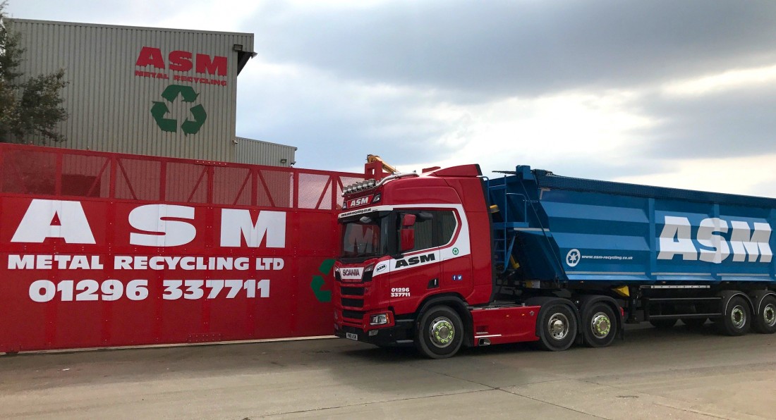 ASM truck and trailer outside Griffin Lane HQ