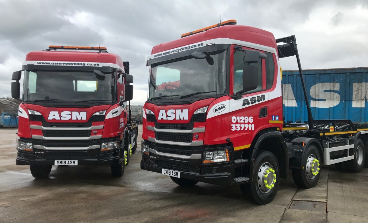 2018 trucks at ASM Metal Recycling HQ in Aylesbury