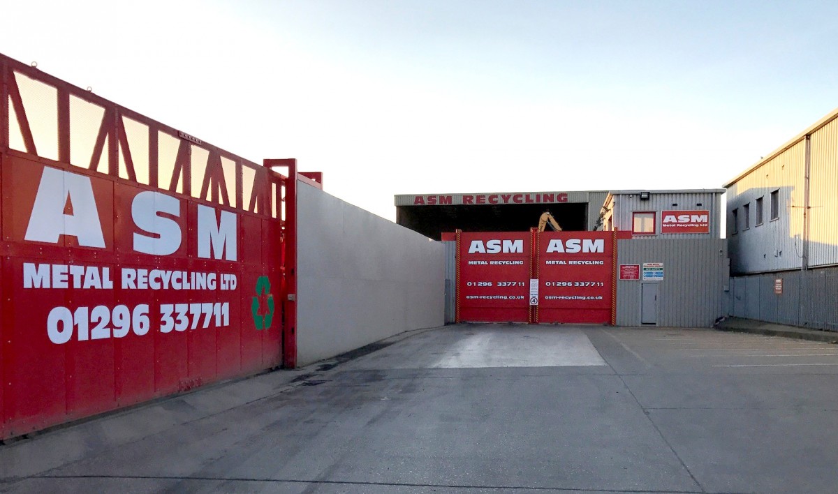 ASM Metal Recycling entrance in Aylesbury