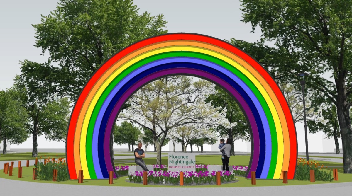 Nightingale's Rainbow artist's impression at Stoke Mandeville Hospital