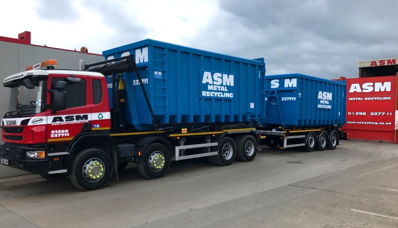 Scrap metal collection vehicle at ASM