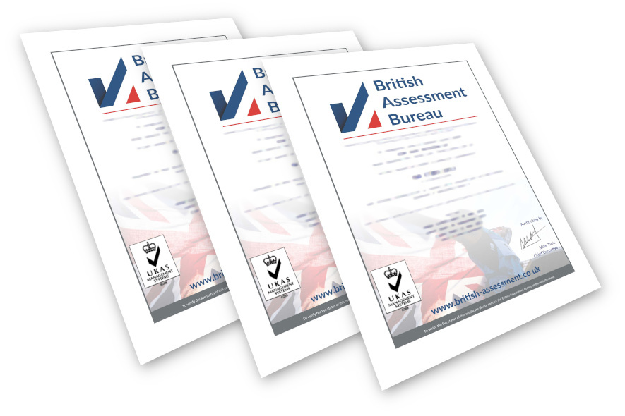 Composite of ASM Metal Recycling's ISO certificates